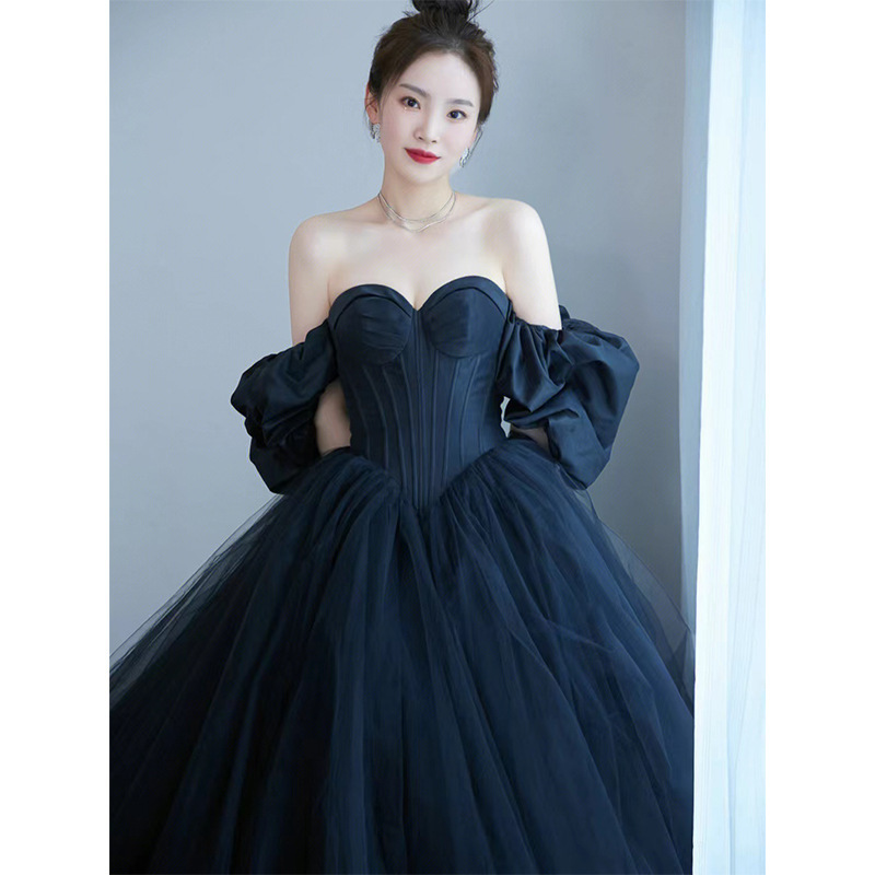 Photography Wedding - Hebe Style Long Satin Wedding Dress