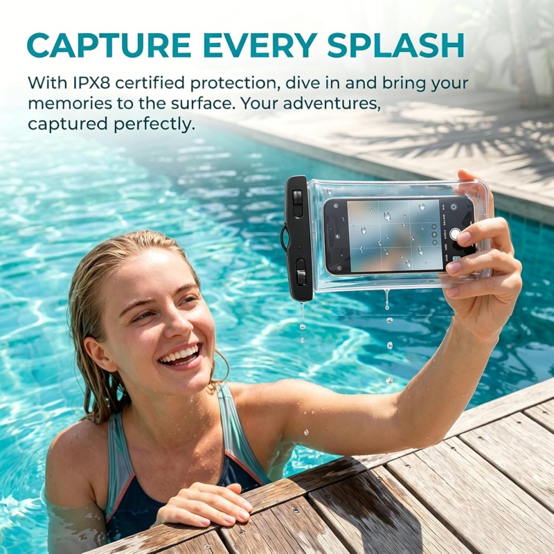 IPX8 Floatable Waterproof Phon - Uni Photography recension och pris