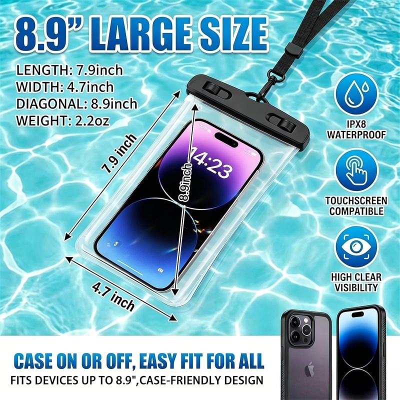 IPX8 Floatable Waterproof Phon - Uni Photography recension och pris