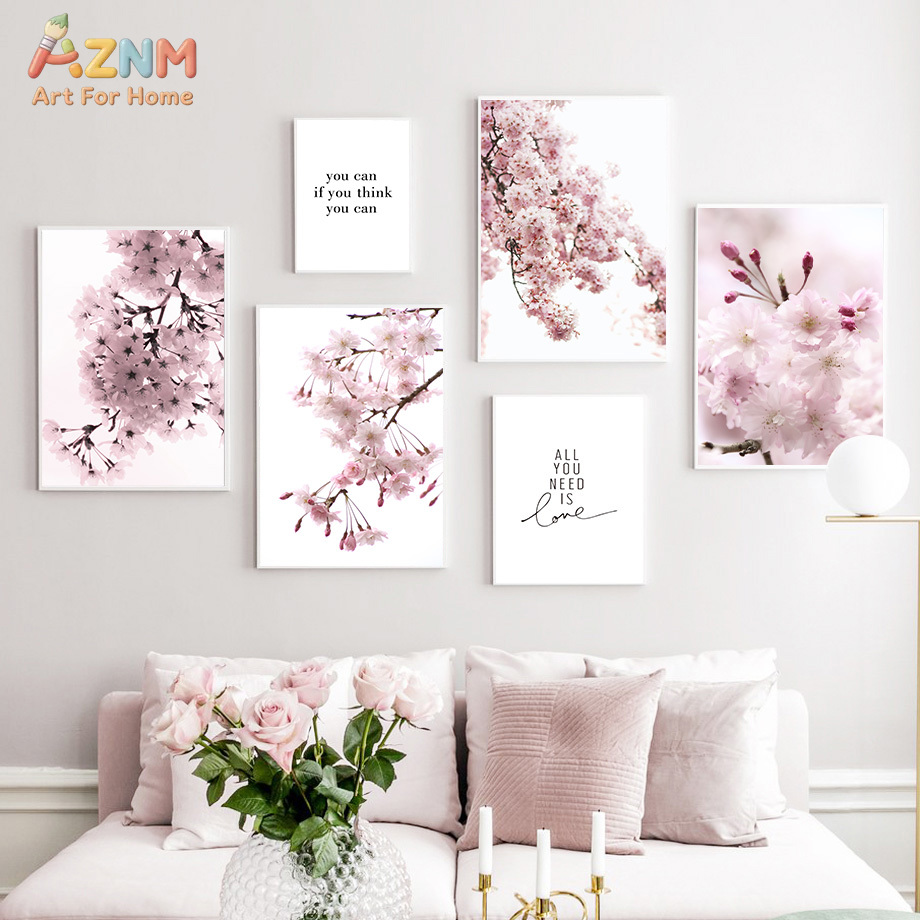 AZNM Pink Cherry Blossom Canva - Photography Quotes recension och pris