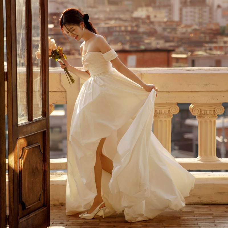 One Shoulder Strapless Simple  - Photography Wedding recension och pris