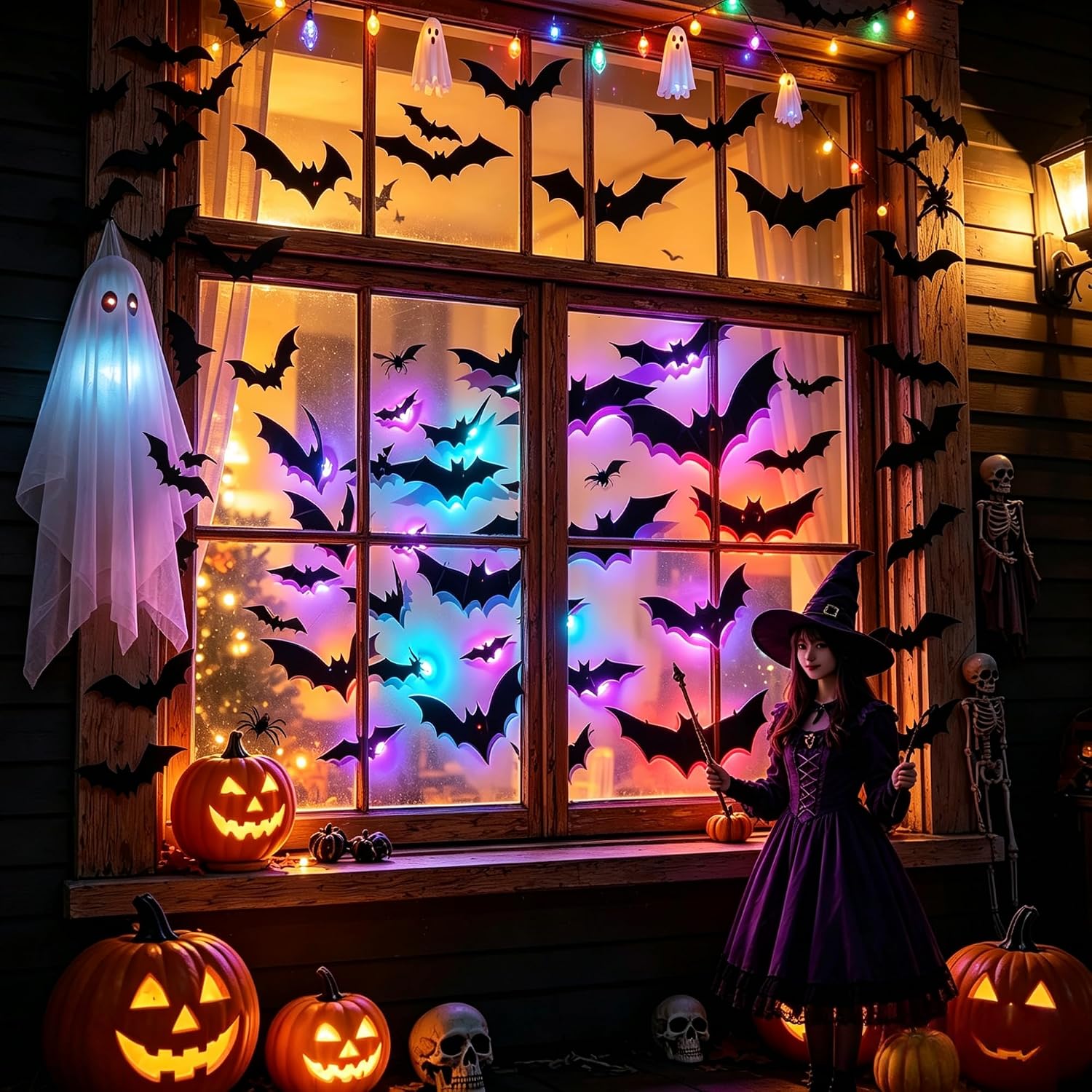 1-4Sets Halloween Glowing Bat  - Photography Website recension och pris