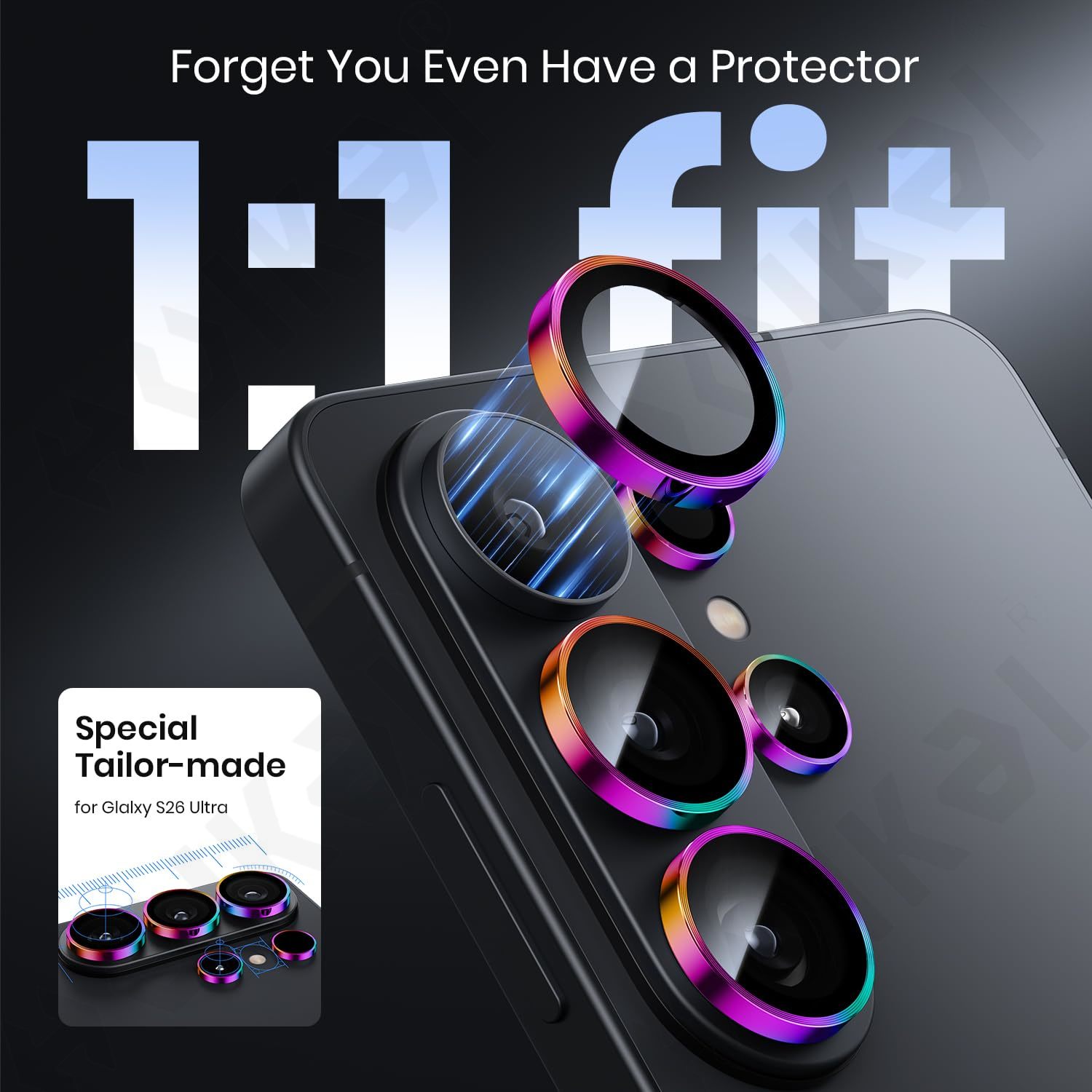 2 Set Gradient Camera Lens Pro - Photography Kit Samsung S26 Ultra recension och pris
