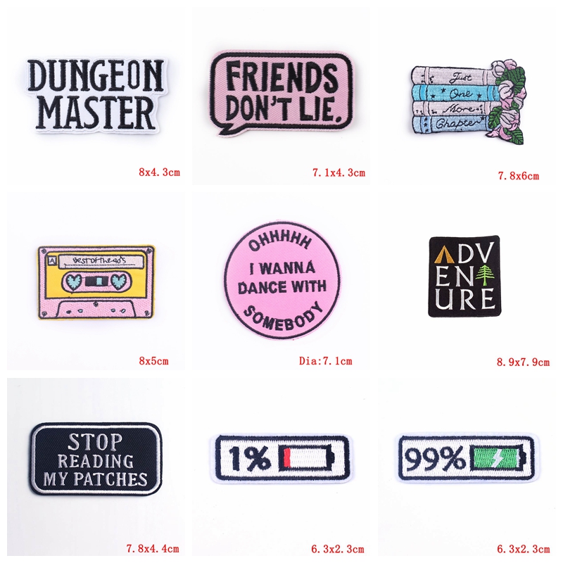 5PCS/lots Cartoon/Letter Iron  - Photography Quotes recension och pris