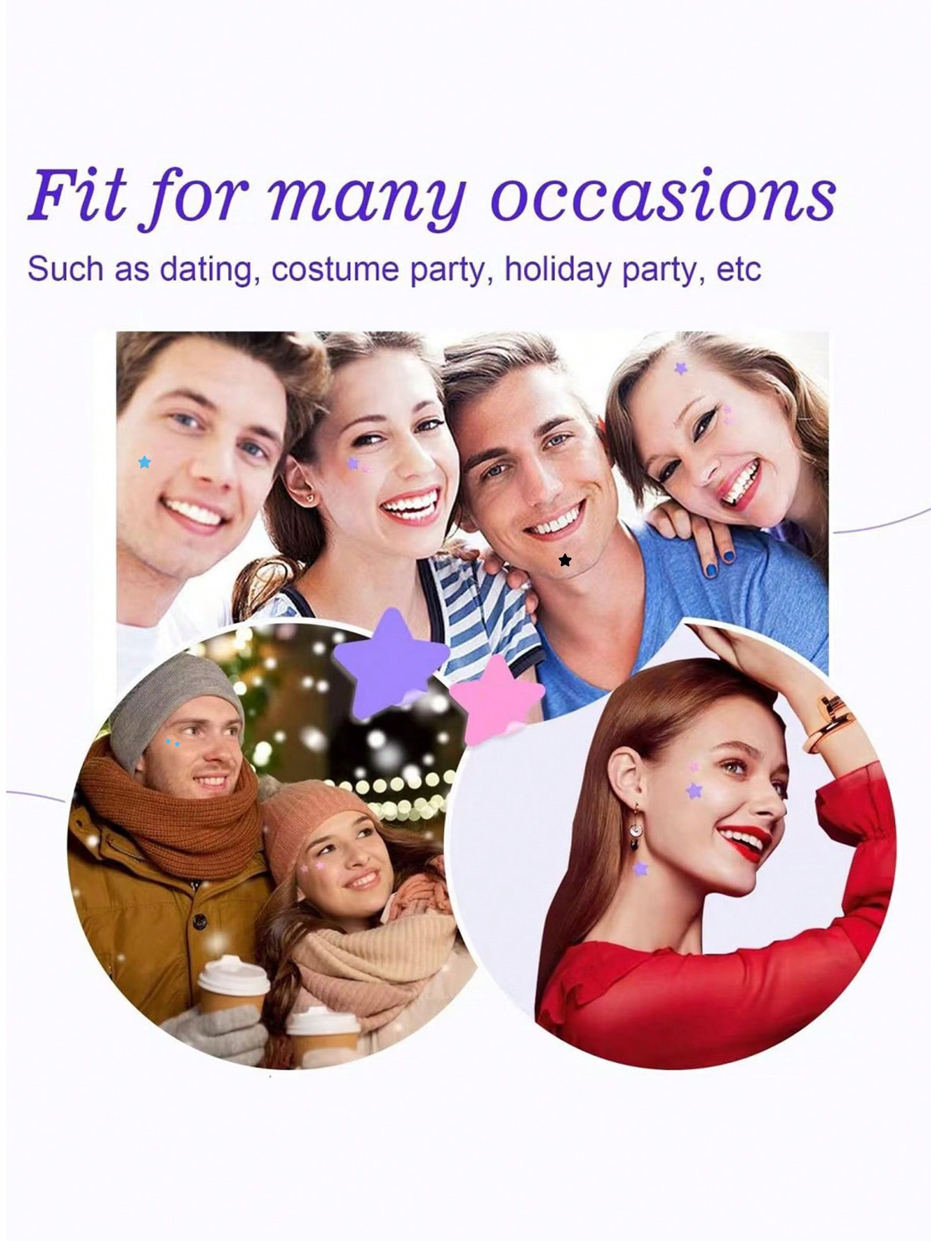240 Pieces/Cute Star Face Stic - Photography Day recension och pris