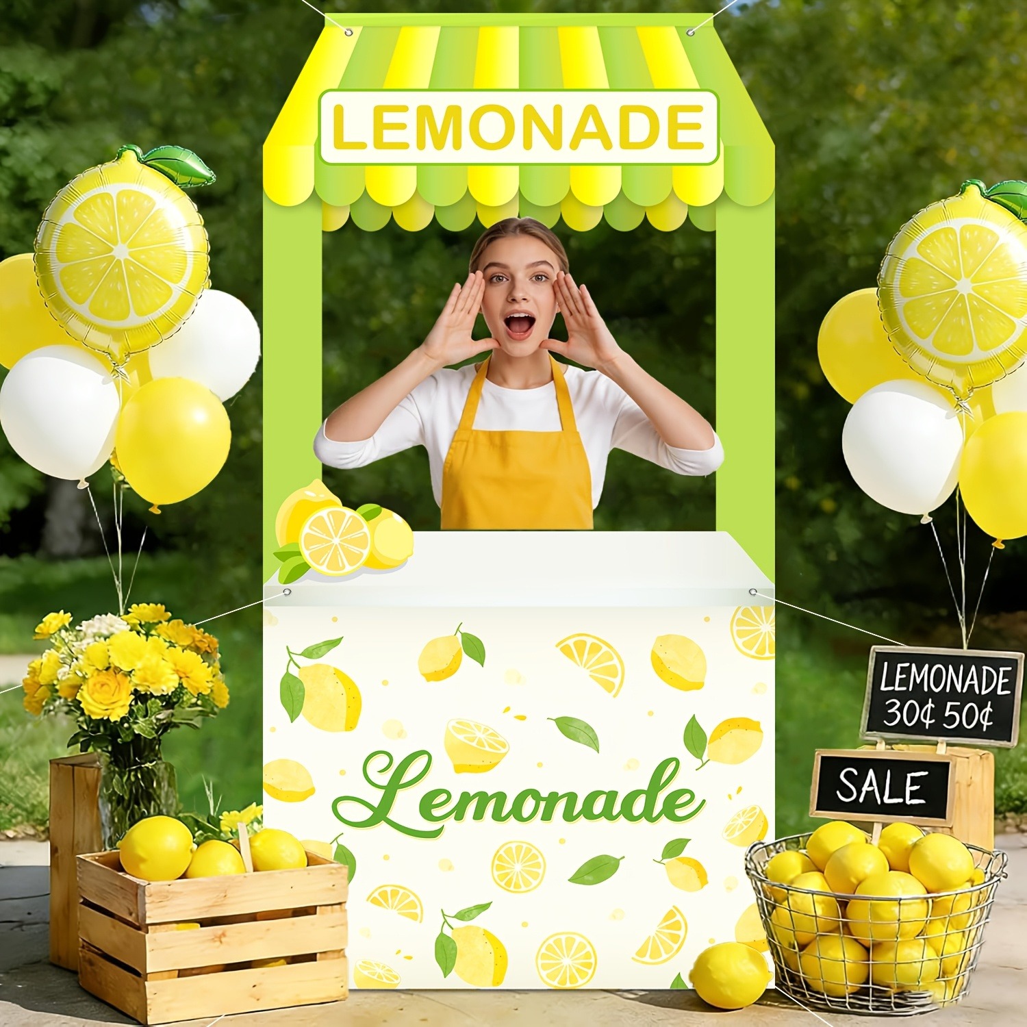 Summer Lemonade Stand Backdrop - Photography Website recension och pris