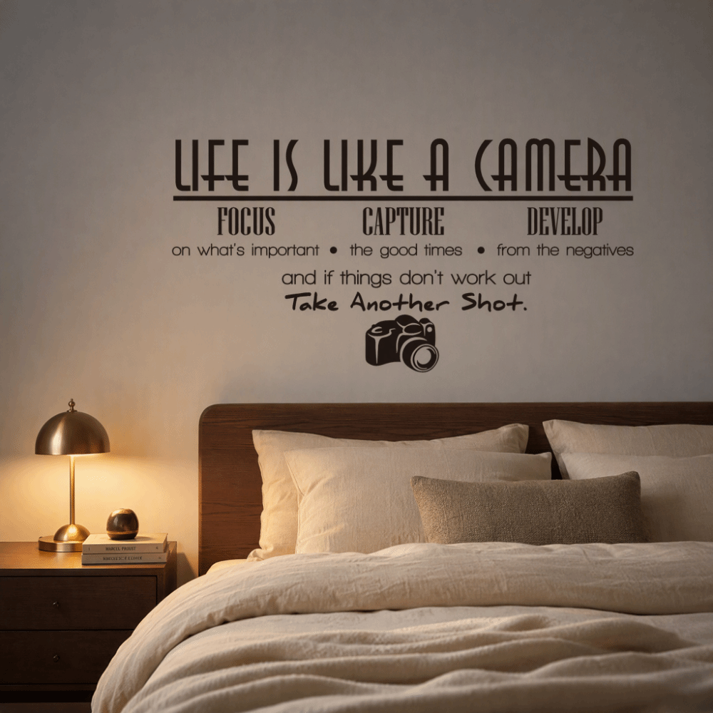 PVC Vinyl Wall Stickers 25x70c - Photography Quotes recension och pris