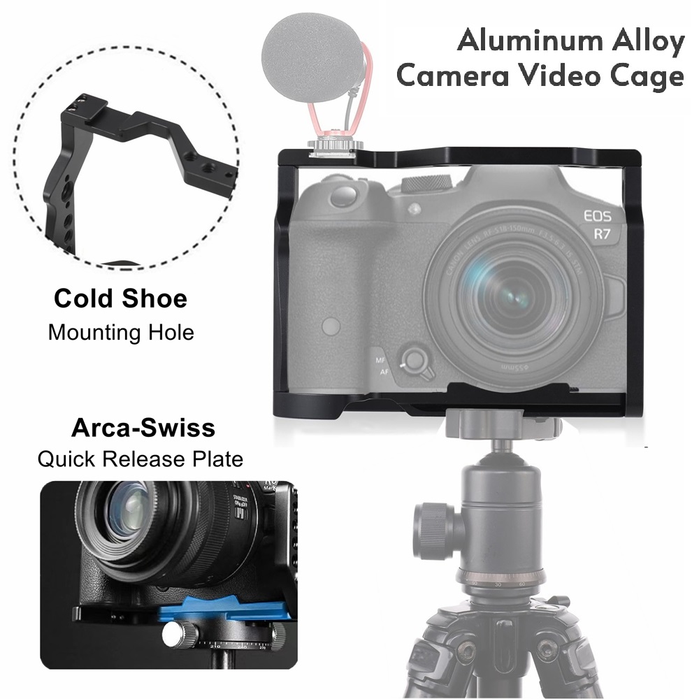 Compatible with Canon EOS R7 C - Camera Cage Rig recension och pris